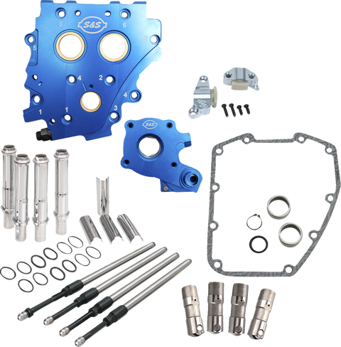 Cam Chest Kit without Cams - Chain Drive - Chrome Pushrods - Twin Cam