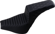 Step-Up Seat - Front Tuck-n-Roll/Rear Lattice Stitch - Black