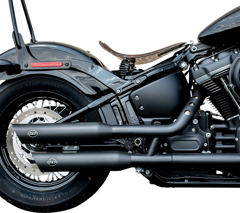 Slash Cut Race Mufflers - Black