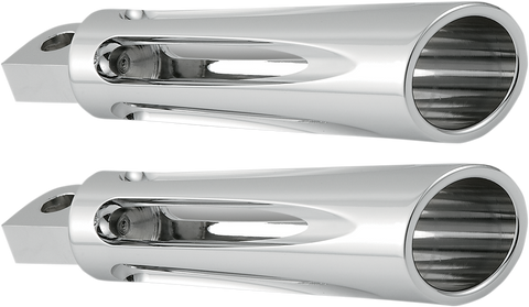Footpegs - Deep Cut - Chrome