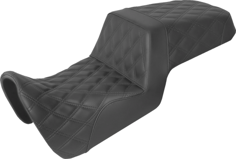 Step-Up Seat - Full Lattice Stitch - Black - Pan America &