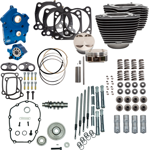 Power Pack - 4.500" Stroke - Water Cooled - Black w/Highlights - M8