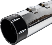 4-1/2" MK45 Performance Mufflers - Chrome with Black Tracer