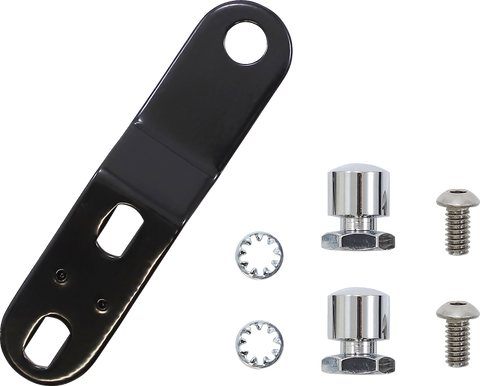 Bare Bones Pillion Pad - Diamond - Black w/ White Stitch - FLFB/S &