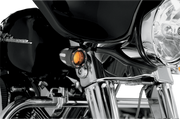 Turn Signals - LED - Deep Cut - Black/Amber - Amber Ring