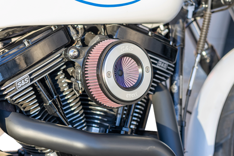 Air Stinger Stealth Air Cleaner Kit - Black Chrome Ring