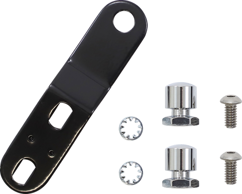 Bare Bones Pillion Pad - Smooth - Black - FL/FX &