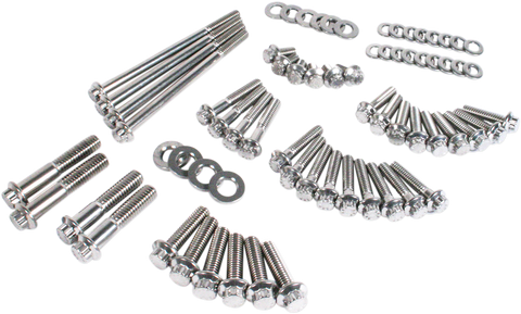 Fastener Kit - External Primary/Transmission - 12-Point/Dress-Up - FX