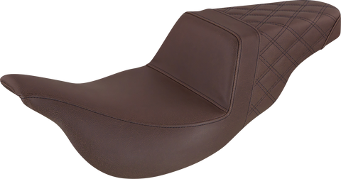Step-Up Seat - Rear Lattice Stitch - Brown - FL &