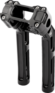 Method Kickback Handlebar Riser - Softail Gauge Cut-Out - 10" - Black