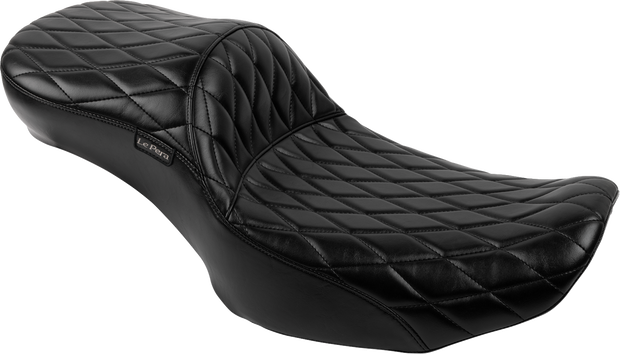 Maverick Daddy Long Legs Seat - Without Backrest - Diamond Stitched - FLH/FLT &