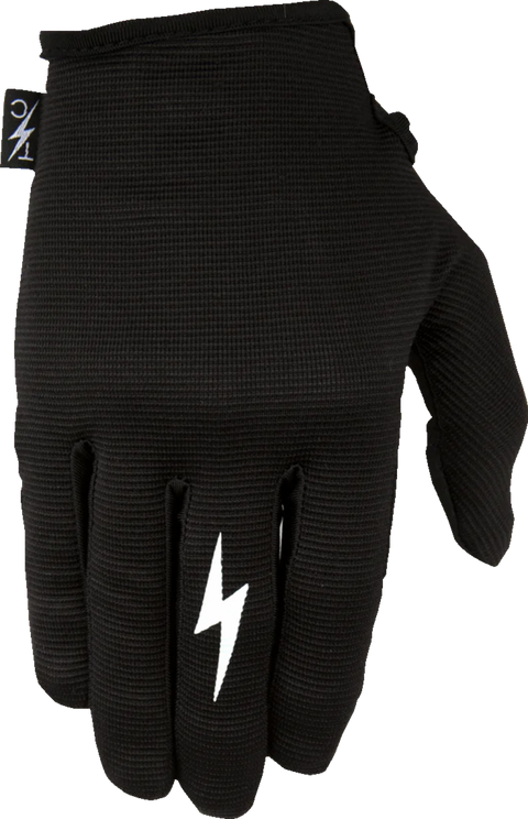 Stealth Leather Palm Gloves - Black - Small