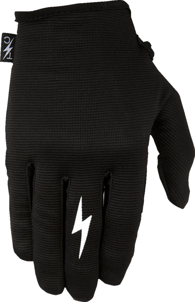 Stealth Leather Palm Gloves - Black - Large