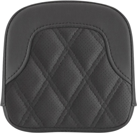 Tall Sissy Bar Pad - RoadSofa™ - Lattice Stitch - Black - FL &