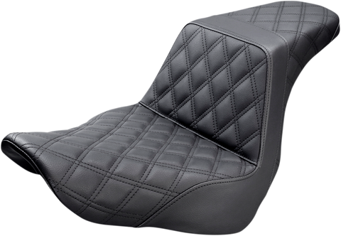 Step-Up Seat - Full Lattice Stitch - Black