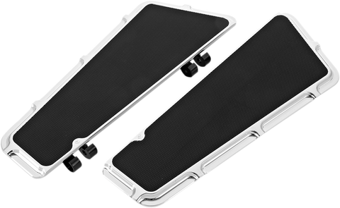 Driver Floorboards - Beveled - Chrome