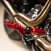 Mini Aggressor Floorboards - Red - Rear