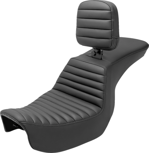 Tour Step-Up Seat - Rider Backrest - Tuck-n-Roll - Dyna &