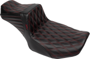 Tailwhip Daddy Long Legs Seat - Red Double Diamond Stitch - FLH/FLT '23-'24