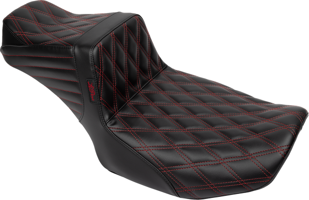 Tailwhip Daddy Long Legs Seat - Red Double Diamond Stitch - FLH/FLT &