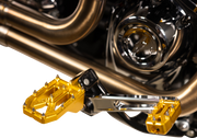 Aggressor Footpegs - Rear - Gold