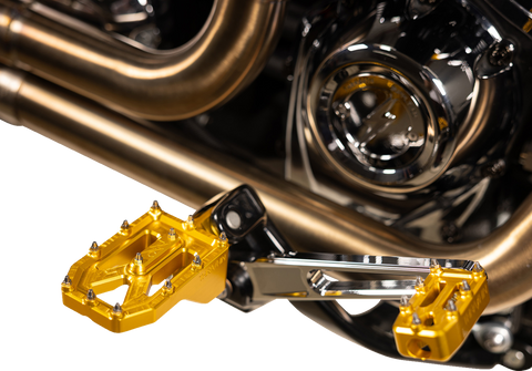 Aggressor Footpegs - Rear - Gold