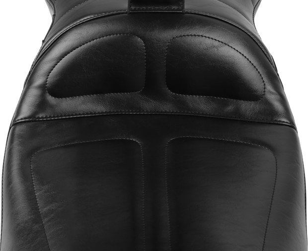 Maverick Seat - with Backrest - Black - FLH/FLT &