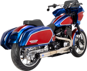 2-into-1 Superstreet Exhaust System - 50 State - M8 Softail - Stainless Steel
