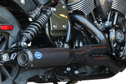 2-into-1 Qualifier Exhaust System - Guardian Black - 49-State - Indian Chief