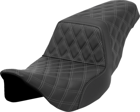 Step-Up Seat - Lattice Stitch - Gray Stitch - FLH/FLT &