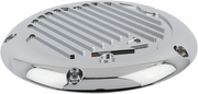 Derby Cover - Finned - Chrome - M8