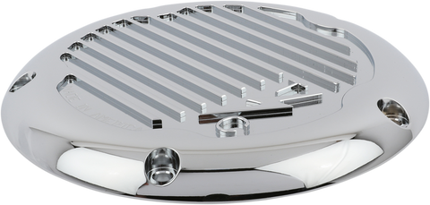 Derby Cover - Finned - Chrome - M8