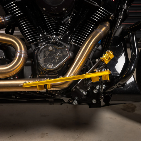 Aggressor Brake Pedal - Gold - Touring