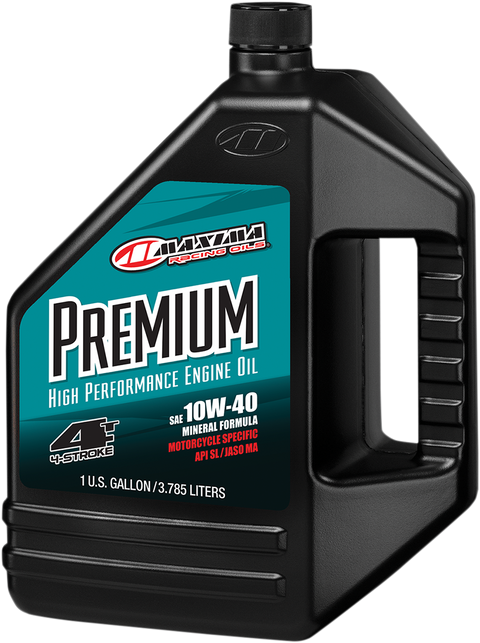 Premium High Performance Mineral 4T Engine Oil - 10W-40 - 1 US gallon