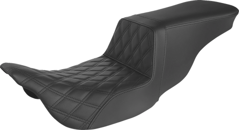 Tour Step-Up Seat - Front Lattice Stitch - Black - FL &
