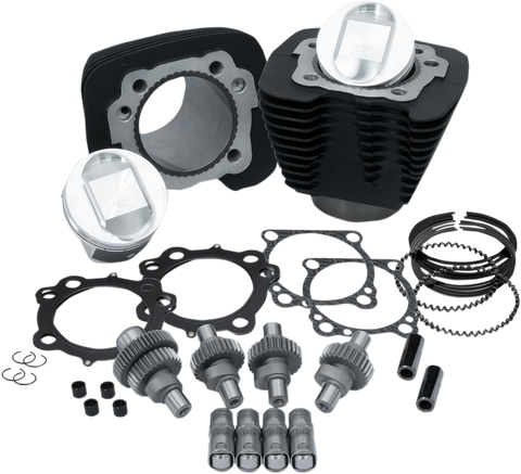 Hooligan Kit - 1200 cc to 1250 cc - Wrinkle Black - Sportster
