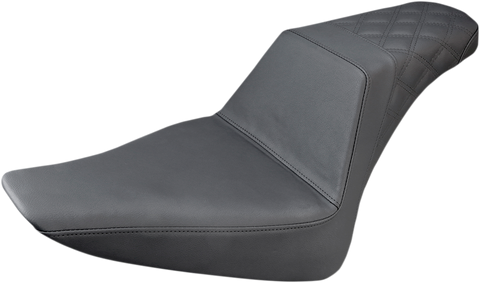 Step-Up Seat - Rear Lattice Stitch - Black - FLS