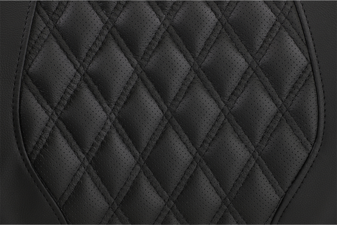 Tour-Pak® Backrest Pad - RoadSofa - Lattice Stitched Seat - Black - FL &