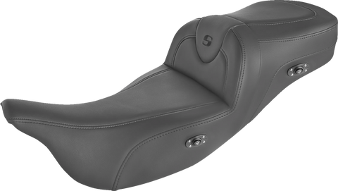 Heated RoadSofa™ Seat - Without Backrest - Black w/ Black Stitching - FL &