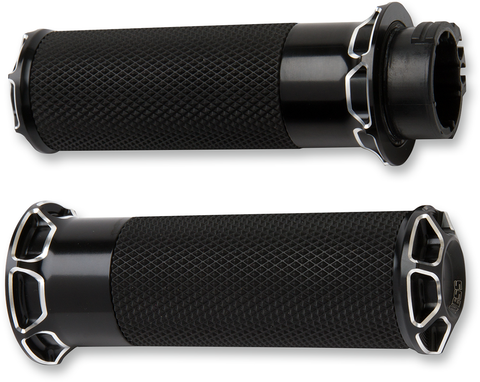 Beveled Grips - Cable - Black