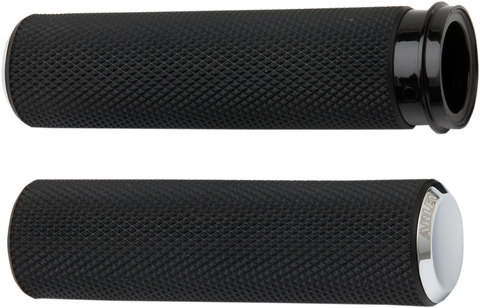Knurled Grips - Cable - Chrome