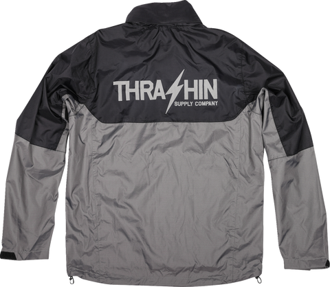 Mission WP Rain Jacket - Black/Gray - Medium