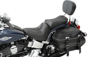Dominator Pillion Pad - Standard Reach - Black w/ Gray Stitching