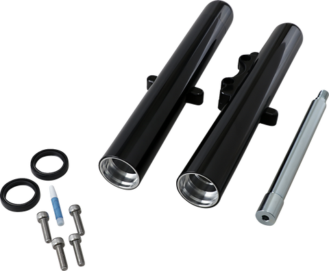 Fork Legs - Black Anodized - Hot Legs - Custom Single Disc - Smooth - &