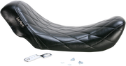 Bare Bones Solo Seat - Diamond Stitch - Black - Dyna '06-'17