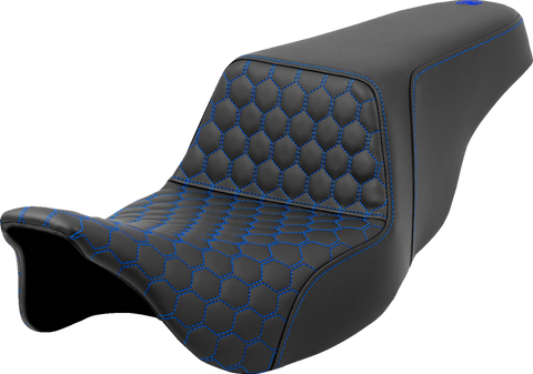Step-Up Seat - Honeycomb - Blue Stitching - FL &