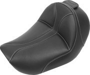 Dominator Solo Seat - w/o Backrest - Black w/ Gray Stitching - FL/FX '06-'17