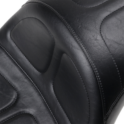 Maverick Daddy Long Legs Seat - Black - Stitched - Softail '18-'23