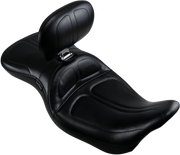 Maverick Seat - with Backrest - Stitched - Black - FL '08-'23