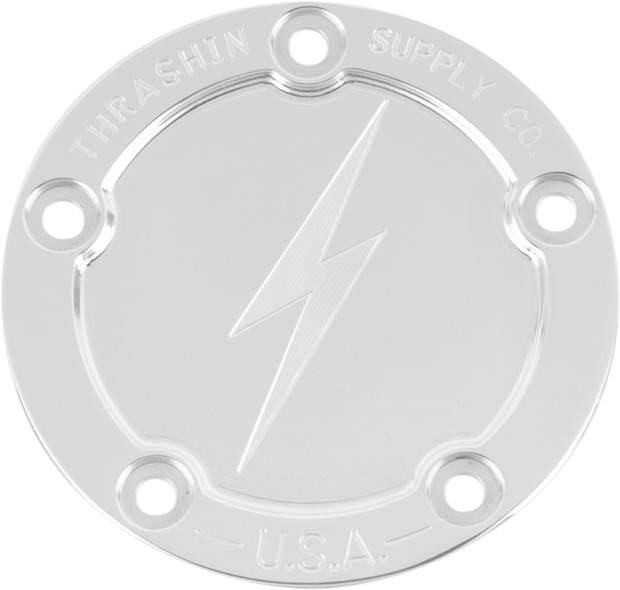 Points Cover - Dished - Polished - 5 Hole - Twin Cam